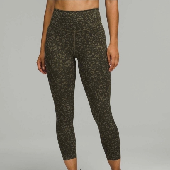 lululemon athletica Pants - LuluLemon Base Pace High-Rise Tight Soft Leggings Green/Olive Multi Camo Size 12